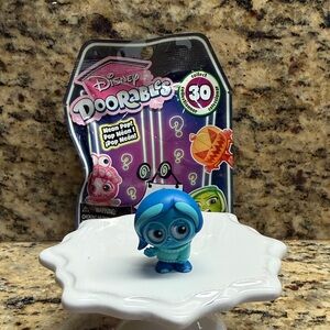 Disney Doorables Neon Pop Sadness Figure - Blue & Teal
